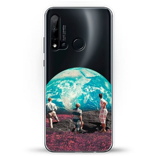 фото Силиконовый чехол вид на землю на huawei nova 5i andy & paul