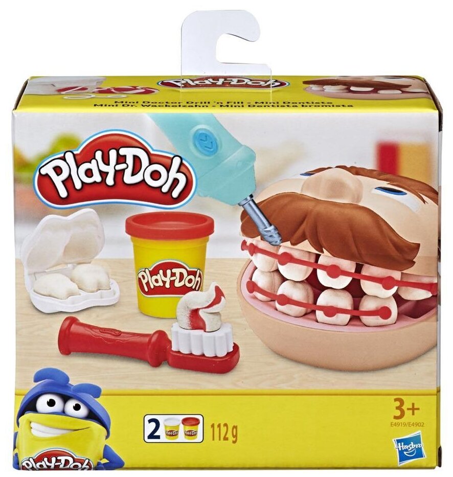 Масса для лепки Play-Doh Мини-зубастик (E4919) 2 цв.