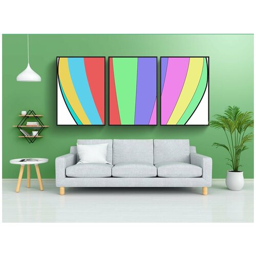 фото Набор модулных постеров для интерьера "воздушный шар, горячий, воздуха" 60x90 см. в тубусе, без рамки lotsprints