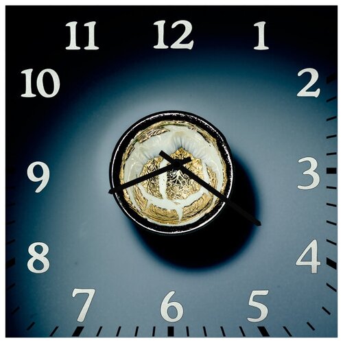 фото Svs настенные часы svs 3001696 kitchen чашка со вкусным