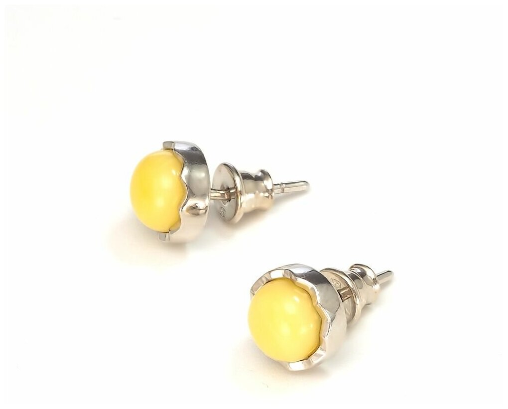 Серьги Amberprofi, серебро, 925 проба, янтарь