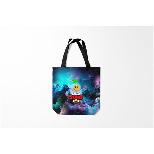 фото Сумка-шоппер / 40х40 см / геймерам / brawl stars sprout burnettie