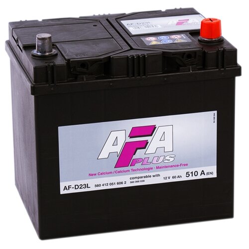 Afa AFA Аккумулятор AFA PLUS 60 Ач обратная R+ 232x173x225 EN510 А