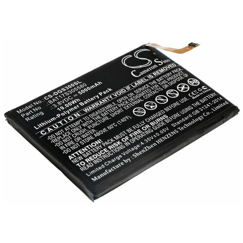 Аккумулятор CameronSino CS-DGS300SL для смартфона DOOGEE S30 (BAT17S305580) 5000mah аккумулятор cameron sino для электроинструмента ryobi rcd12011l rmt12011l rrs12011l p n bspl1213 2ач