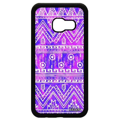 фото Противоударный чехол на // samsung galaxy a3 2017 // "ацтекские мотивы" этнический декоративный, utaupia, фиолетовый
