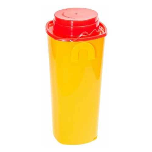 Контейнер для сбора отходов острого инструмента 1 л комплект 40 шт., желтый (класс Б), сзпи