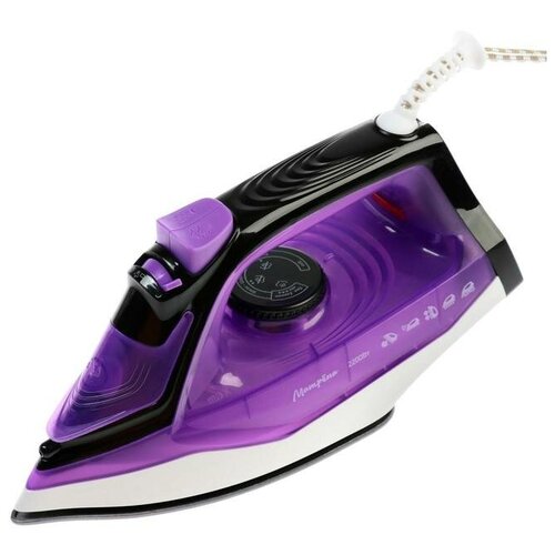 фото Утюг "матрёна" ma-045, 2200 вт, тефлоновая подошва, фиолетовый 6627514