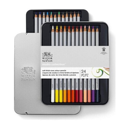 Winsor&Newton Набор профессиональных цветных карандашей 24 цвета 24 цв24 шт490013 1 шт.