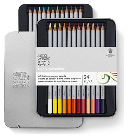 Набор профессиональных цветных карандашей "Winsor&Newton" 24 цв. 490013