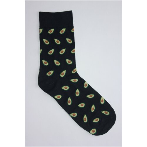 фото Женские носки minaku средние, размер 23/25, черный, желтый