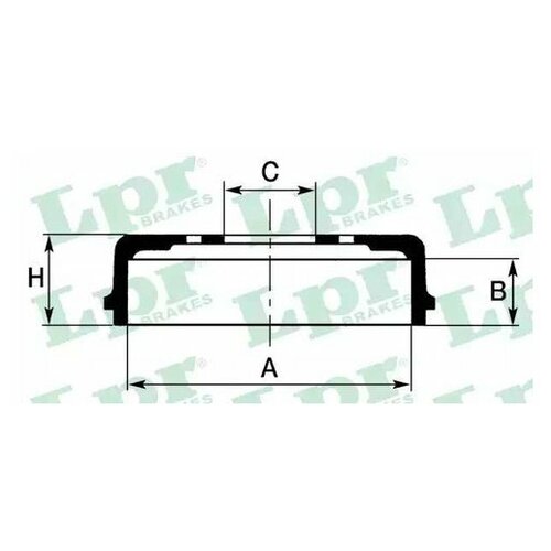 Барабан тормозной Lpr 7D0011 для BMW 3 серия E30