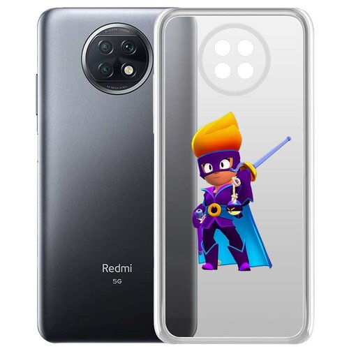 фото Чехол-накладка clear case brawl stars-амбер де ла вега для xiaomi redmi note 9t krutoff group