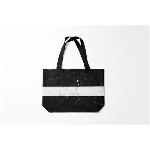 фото Сумка-шоппер / 46х35 см / футбол / juventus white line burnettie