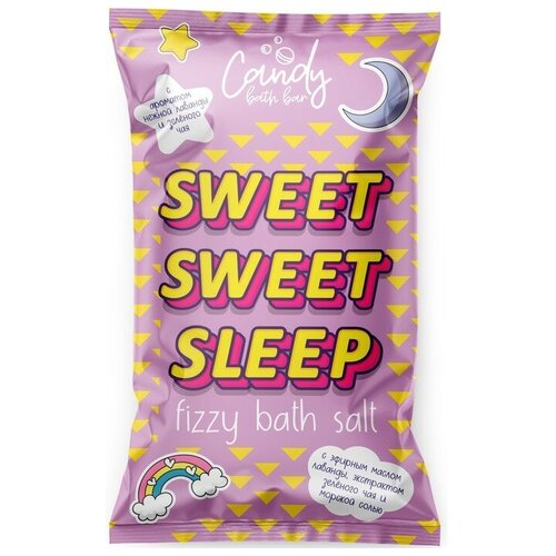 Шипучая соль для ванн Candy bath bar Sweet Sweet Sleep карамель на палочке sweet bar зайчик sweet bunny 15 г