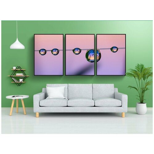 фото Набор модулных постеров для интерьера "домашние студии, домашняя студия, марко" 60x90 см. в тубусе, без рамки lotsprints