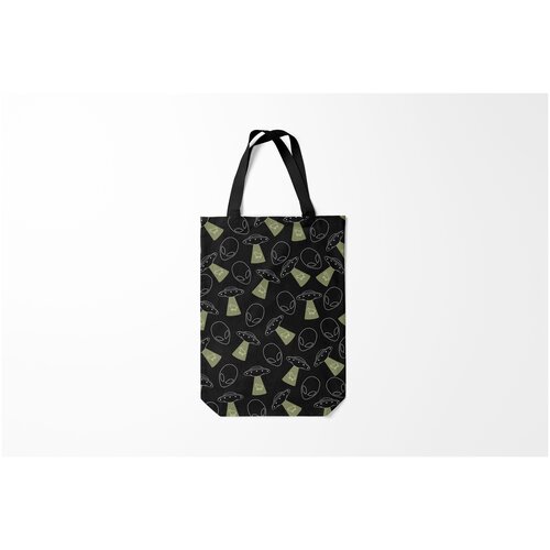 фото Сумка-шоппер / 31х42 см / инопланетяне пришельцы нло похищение коров burnettie