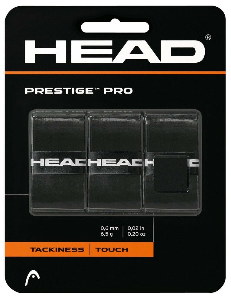 Овергрип HEAD Prestige Pro 282009-BK, черный
