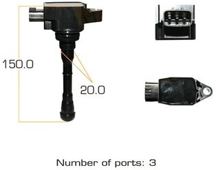 Катушка зажигания 1.6 F15 X- TRAIL 2014-2019/JUKE 2010-2019/QASHQAI 2014-2020 MIC202