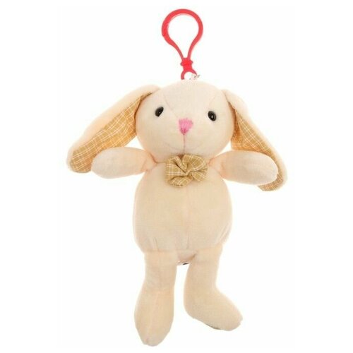 Мягкая игрушка - Кролик на подвесе, цвет бежевый, 1 шт.