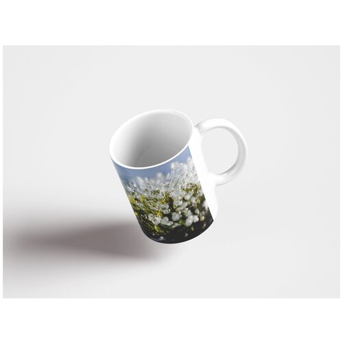 фото Кружка "иней, кристаллы льда, зима" 320 мл lotsprints