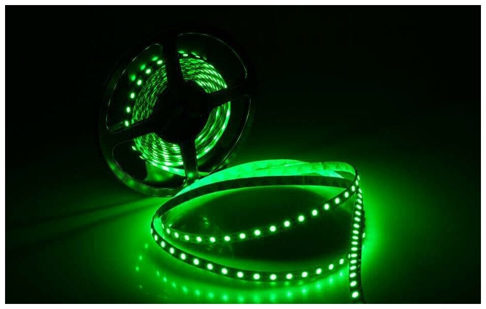 RT 2-5000 011710 Светодиодная лента 12В Green 2x (5060, IP33, 360 LED, 5 м) Arlight - фото №10