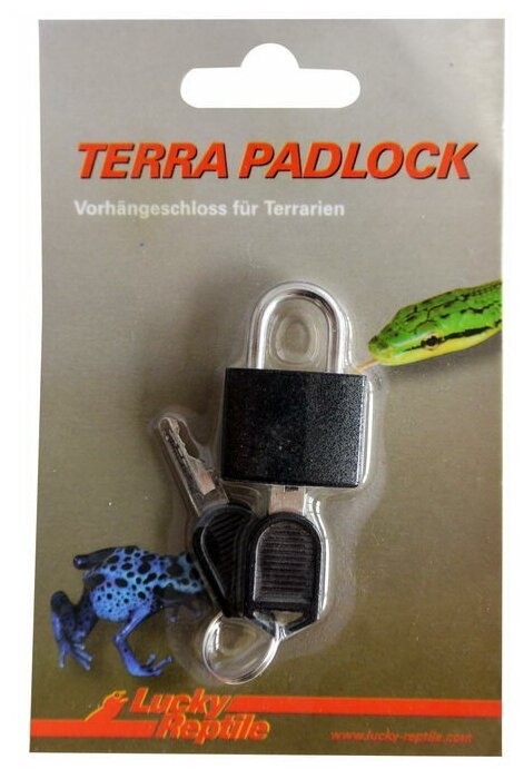 Замок для террариумов навесной, с ключом LUCKY REPTILE "Terra Padlock 1" (Германия)