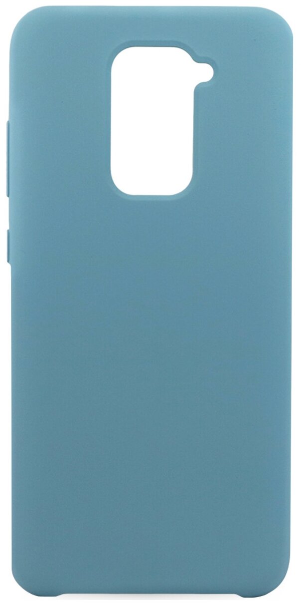 Защитный силиконовый чехол накладка для смартфона Xiaomi Redmi Note 9 / Противоударный чехол Soft Touch на телефон Сяоми Редми Нот 9 / Светло-голубой