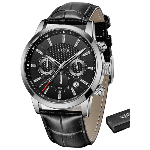 фото Часы мужские деловые lige /черные/