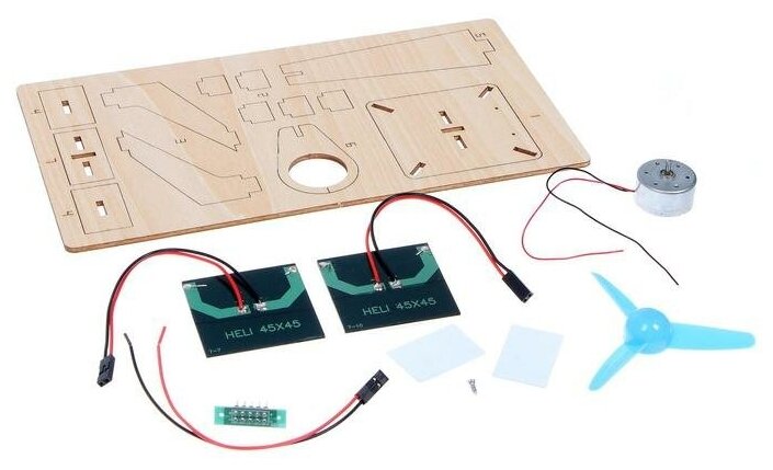 Конструктор электронный «Солнечный ветряк», работает от солнечной батареи