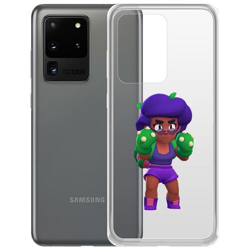 фото Чехол-накладка clear case brawl stars-роза для samsung galaxy s20 ultra (g988) krutoff group
