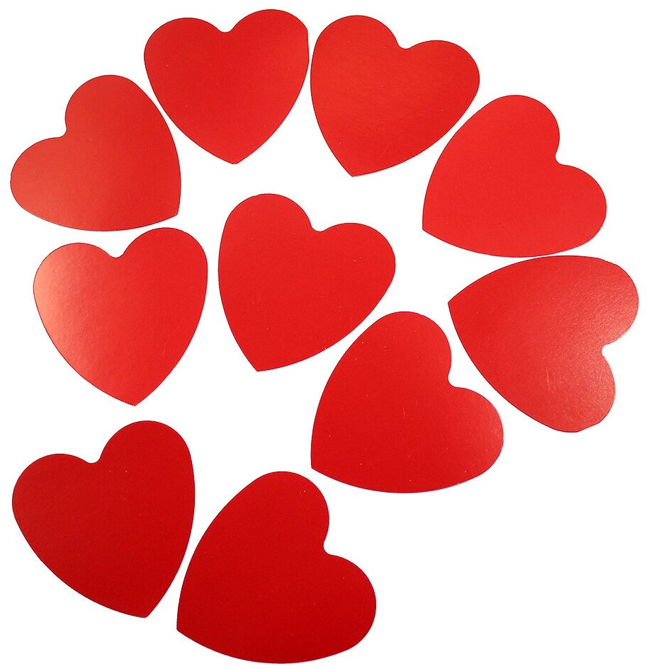 Набор Сердца-валентинки 10 шт