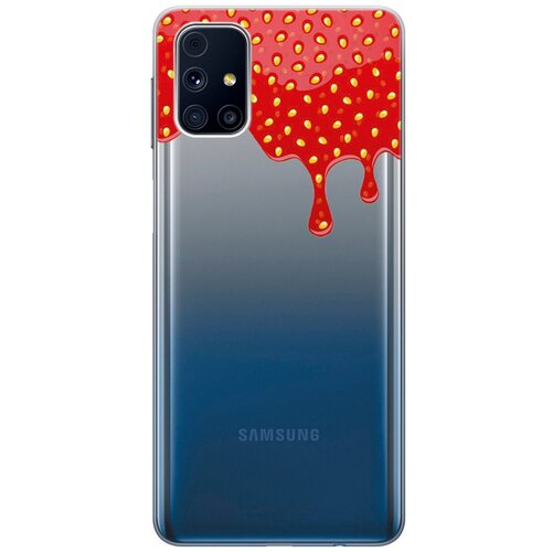 фото Силиконовый чехол на samsung galaxy m31s / самсунг м31 эс с 3d принтом "jam" прозрачный gosso