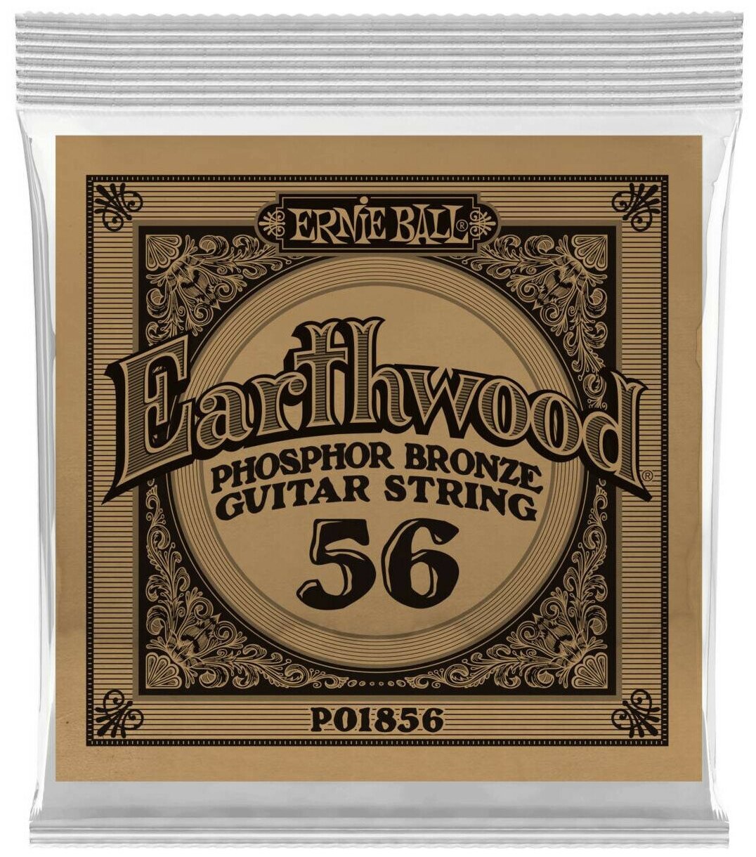 ERNIE BALL 1856 Earthwood Phosphor Bronze .056 Струна одиночная для акустической гитары