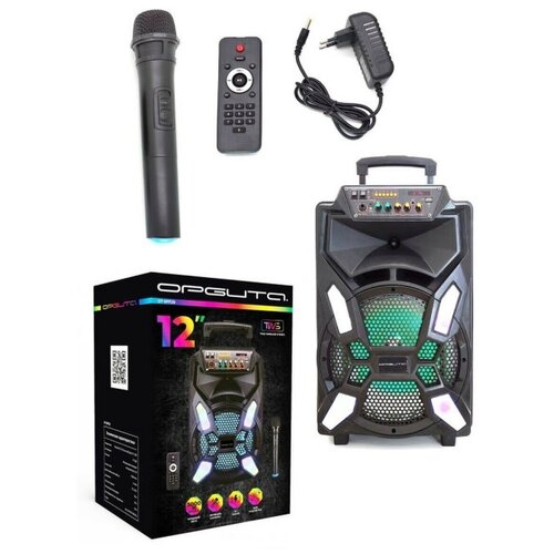 Орбита Музыкальная колонка - колонка с микрофоном- караоке - колонка с Bluetooth и пультом OT-SPF20 черная 1126600₽