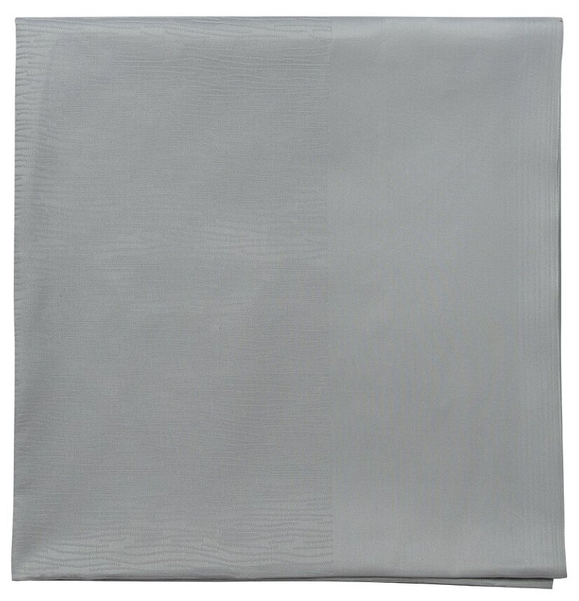 Скатерть жаккардовая серого цвета из хлопка с вышивкой из коллекции Essential, 180х260 см, Tkano, TK21-TC0008