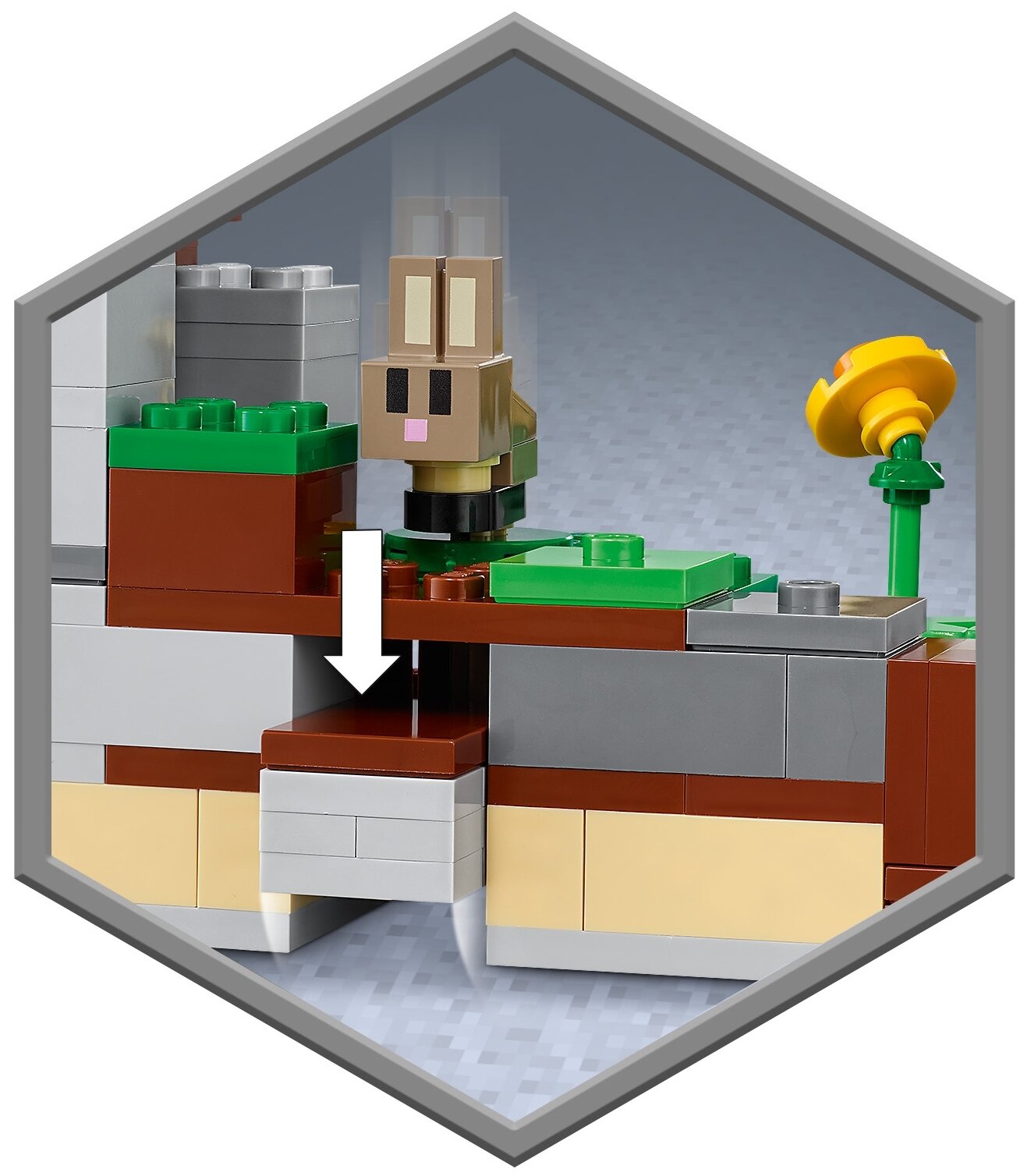 Конструктор Lego Minecraft Кроличье ранчо, - фото №10