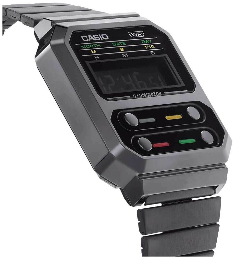 Наручные часы CASIO Часы Casio Vintage A100WEGG-1AEF, черный - фотография № 14