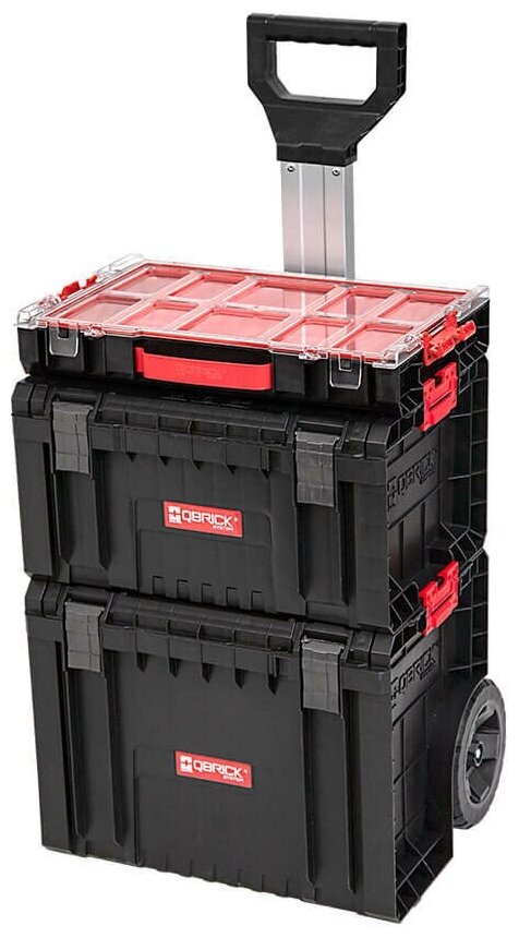 Набор ящиков Qbrick System PRO Set 2 (3-в-1: PRO Cart PRO Toolbox PRO Organizer 100)