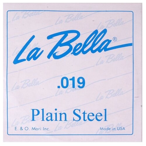 PS019 Отдельная стальная струна без оплетки, 019, La Bella отдельная струна la bella cps014 сталь 014