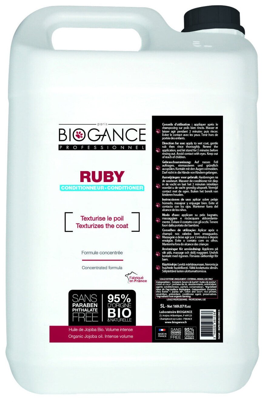 Biogance Ruby Texturising Conditionner кондиционер текстурный концентрированный - 5 л