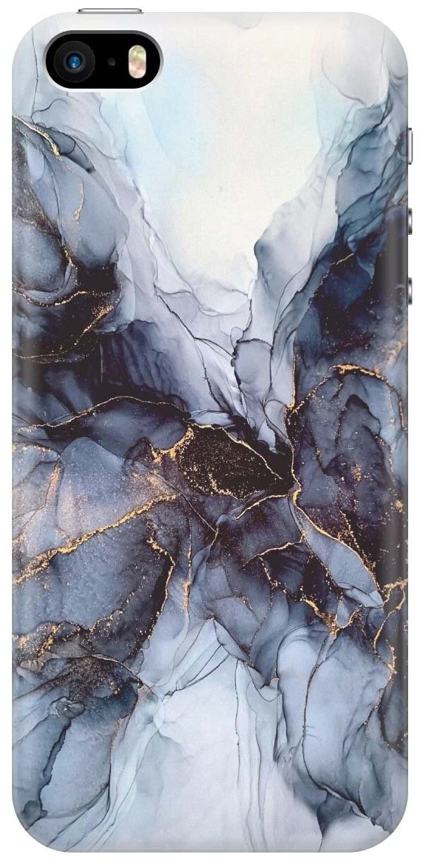 GOSSO Ультратонкий силиконовый чехол-накладка для Apple iPhone SE / 5S / 5 с принтом 