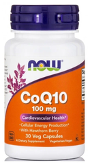 Капсулы NOW CoQ10 with Hawthorn berry, 100 мг, 30 шт.