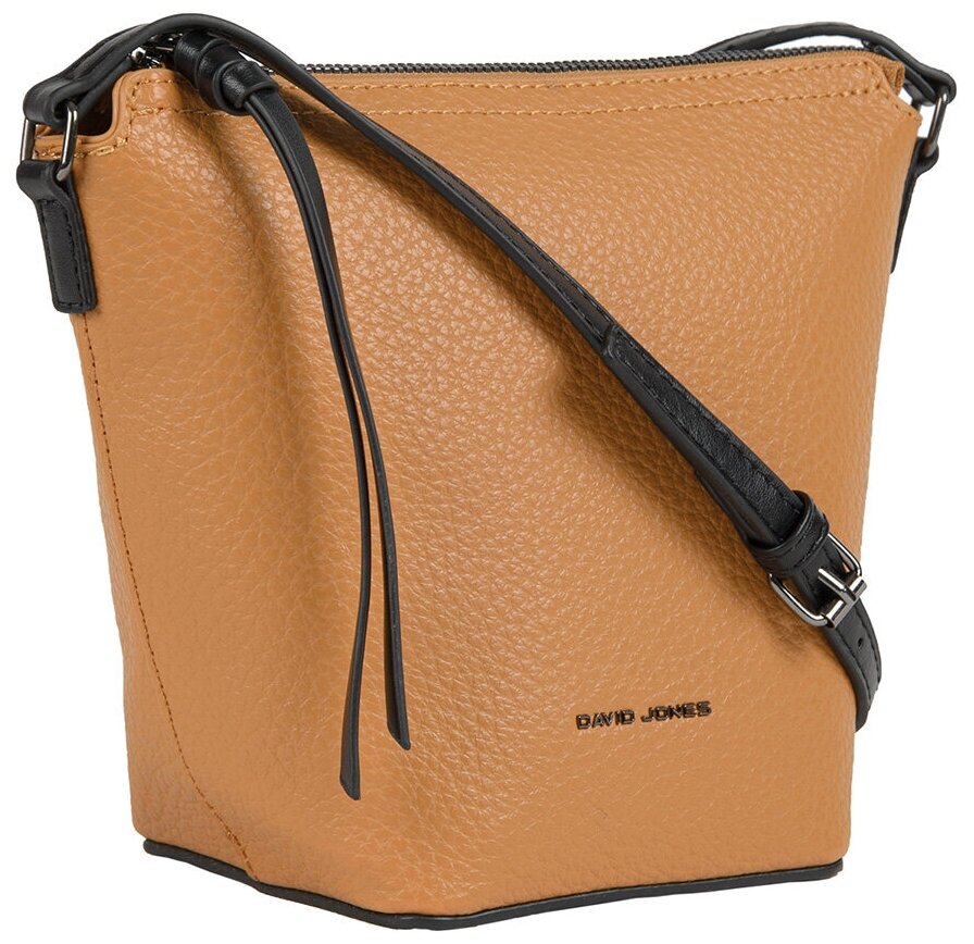 Сумка кросс-боди женская David Jones 6428-CM-DD-MUSTARD, коричневая