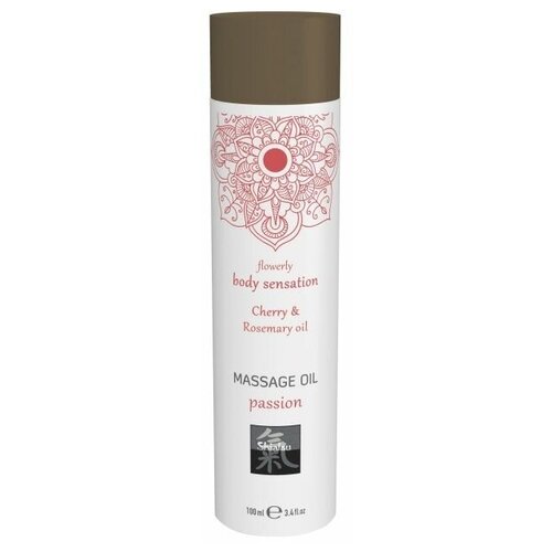 46821 Shiatsu Massage Oil Cherry  & Rosemary oil, 100 мл. Массажное масло, Вишня и масло Розмарина