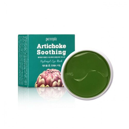 Гидрогелевые патчи для глаз противоотечные с артишоком Petitfee Artichoke Soothing Hydrogel Eye Patch 60 шт