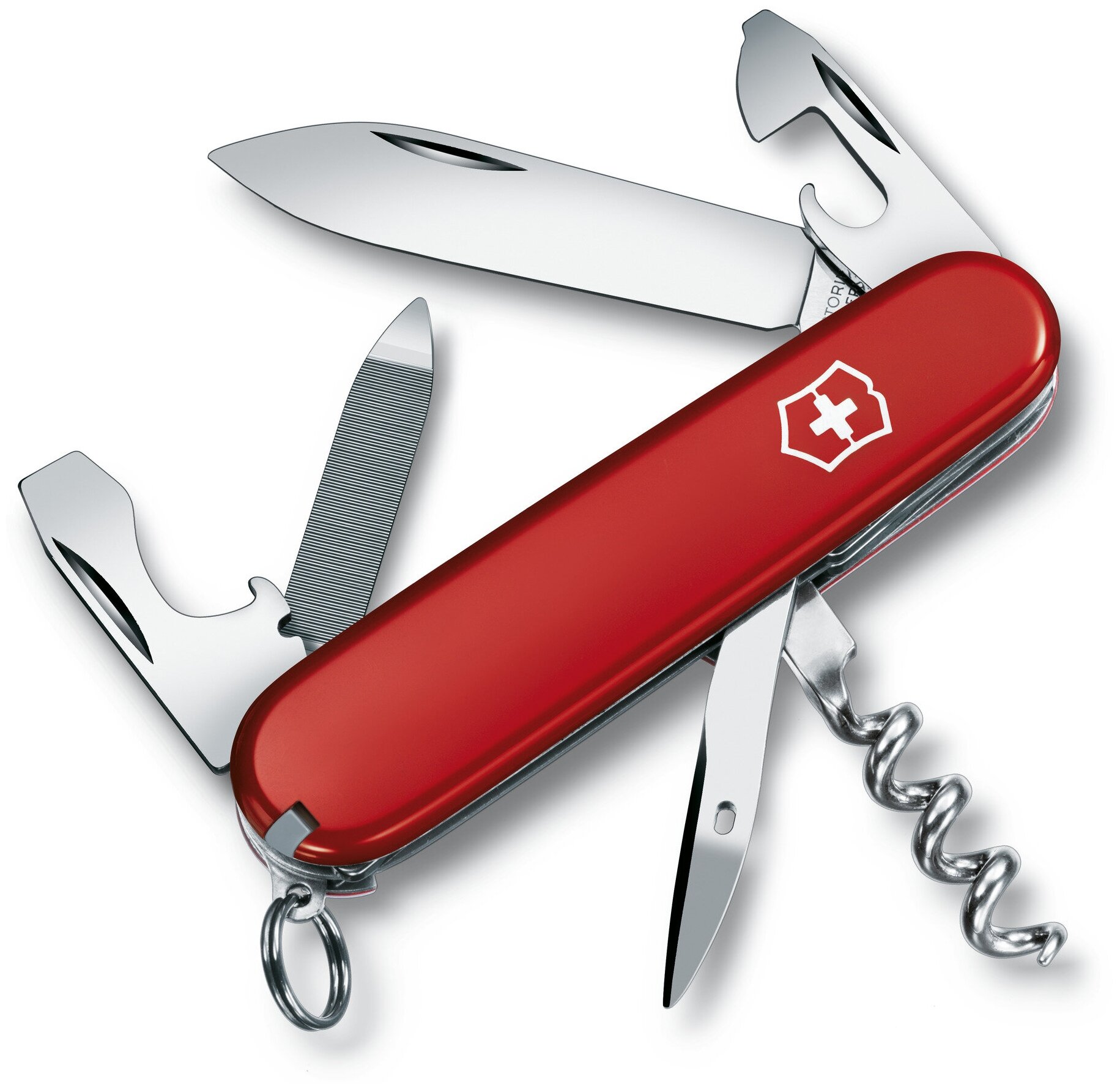 Нож перочинный Victorinox Sportsman (0.3803) 84мм 13функций красный карт.коробка - фото №1