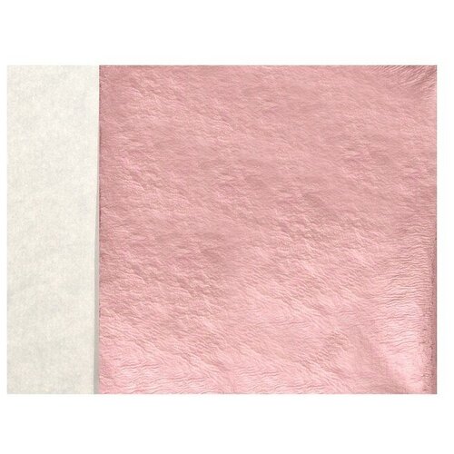 Купить Набор Поталь 100 листов 8*8, 5см, цвет фольгированный розовый, Calligrata