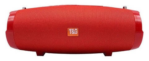 Портативная акустика T&G TG-504 RU, 10 Вт, красный