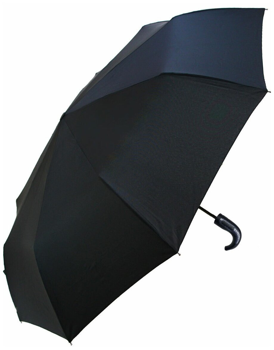 Мужской складной зонт Popular Umbrella автомат 1631/черный