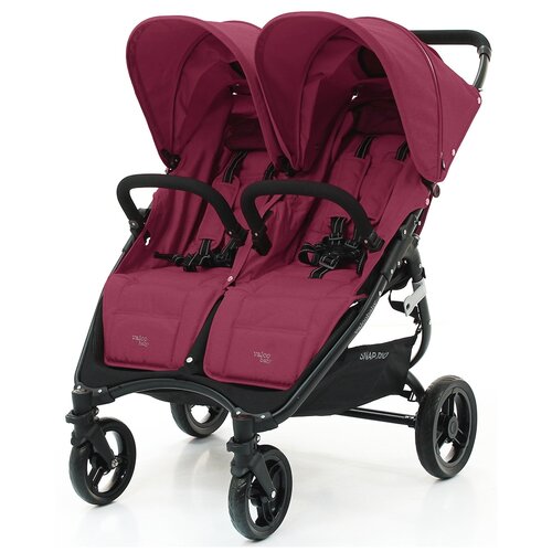 фото Прогулочная коляска для двойни valco baby snap duo tailormade, wine, цвет шасси: черный